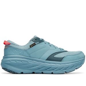 NWT Hoka Bondi L Leather GTX GoreTex U Unisex Stone Goblin Blue Cushioned Shoes